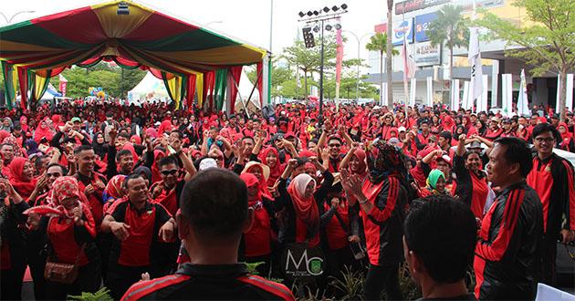 Pererat Silaturahim, Gerak Jalan Guru Batam Berlangsung Meriah